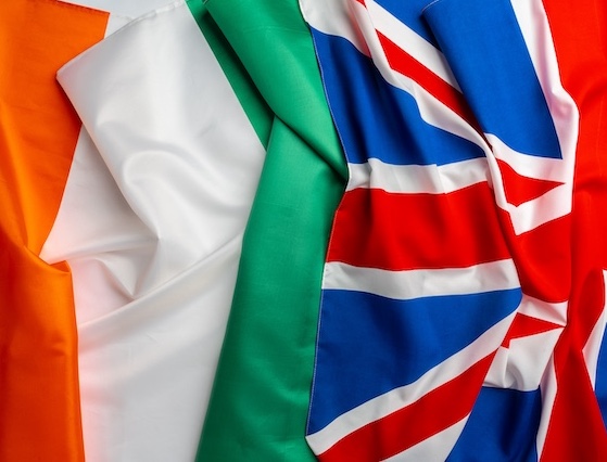 Trademark registration in Europe, image of Irish and UK flags