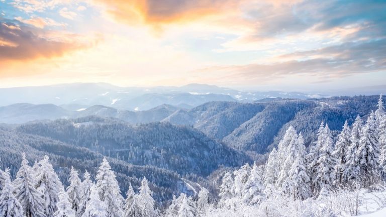 Priority rule in the EU, image of winter landscape